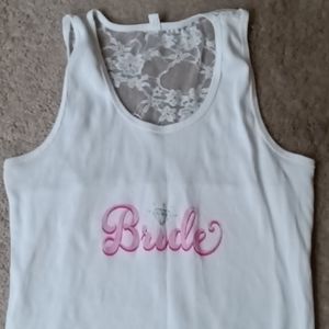 Bride tank top